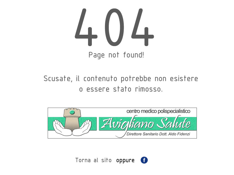 Centro Medico Avigliano Salute | 404 page