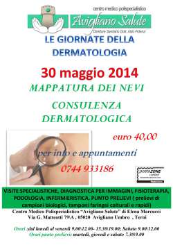 Le giornate della dermatologia